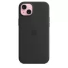 Funda Apple iPhone 15 Plus Silicone Case con MagSafe negro