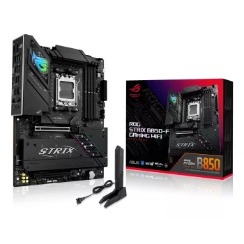 Placa base ASUS ROG STRIX B850-F GAMING WIFI — AMD B850, socket AM5, ATX, DDR5, 4×M.2, Wi‑Fi 7, 2.5Gb LAN