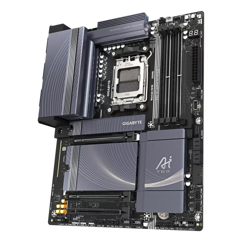 Placa base GIGABYTE B850 AI TOP, AMD B850, socket AM5, ATX
