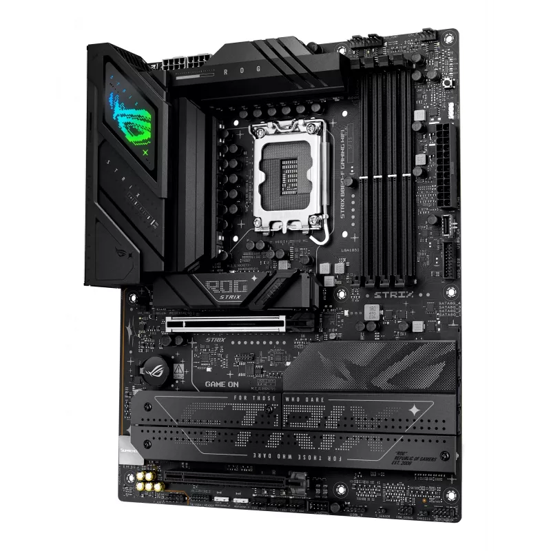 Placa base ASUS ROG STRIX B860-F GAMING WIFI — Intel B860, LGA 1851, ATX, DDR5, 4x DIMM, Wi‑Fi 7, 2.5Gb LAN, 4x M.2