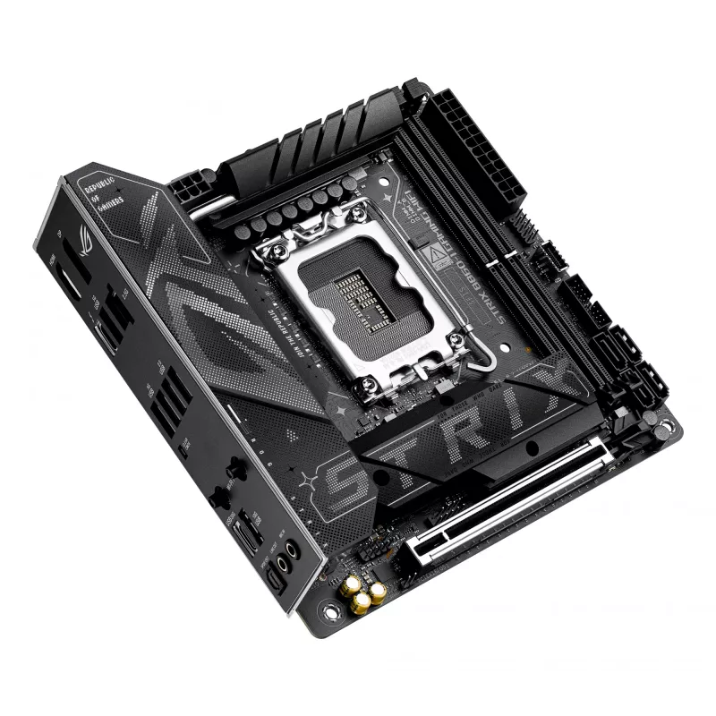 Placa base ASUS ROG STRIX B860-I GAMING WIFI — Intel B860, LGA 1851, mini ITX, 2× DDR5 DIMM (hasta 128 GB), Wi‑Fi 7, 2.5Gb LAN