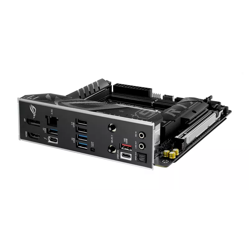 Placa base ASUS ROG STRIX B860-I GAMING WIFI — Intel B860, LGA 1851, mini ITX, 2× DDR5 DIMM (hasta 128 GB), Wi‑Fi 7, 2.5Gb LAN