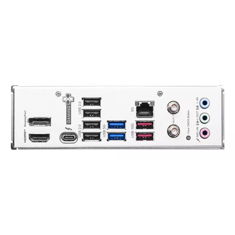 Placa base MSI B860 GAMING PLUS WIFI — Intel B860, LGA 1851, ATX, DDR5, 4x DIMM, 3x M.2, Wi‑Fi 7, 5GbE