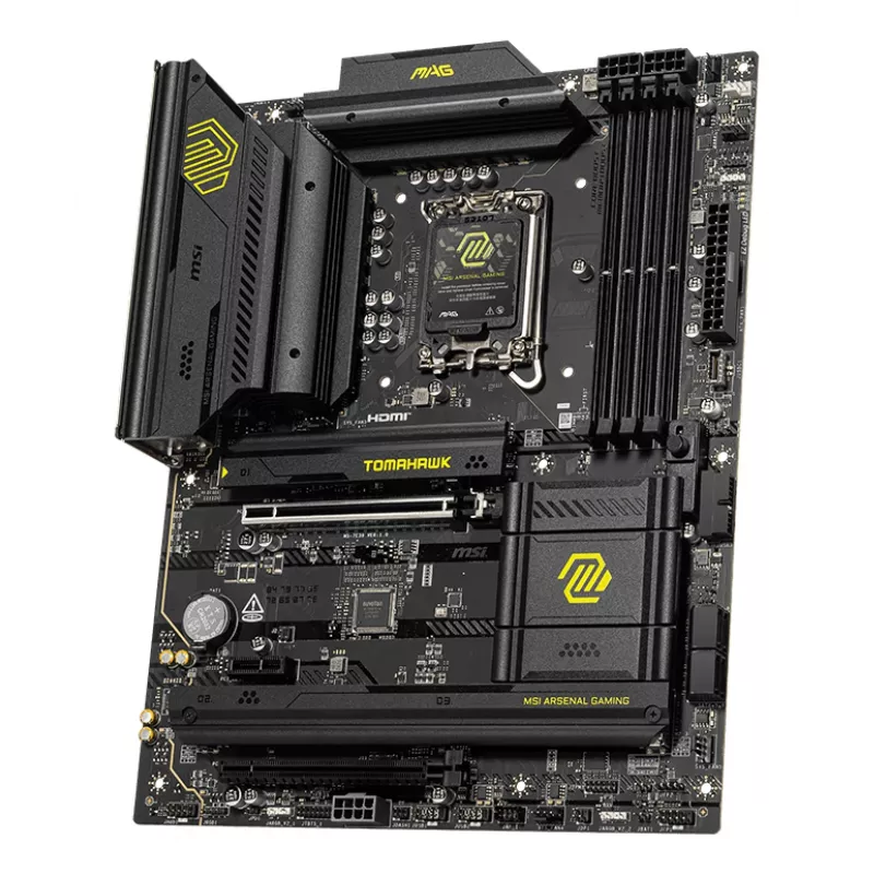 Placa base MSI MAG B860 TOMAHAWK WIFI — Intel B860, LGA 1851, ATX, DDR5, 4x DIMM, 3x M.2, Wi‑Fi 7, 5GbE