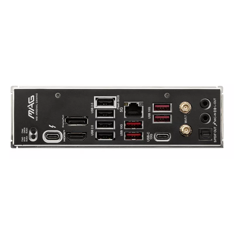Placa base MSI MAG B860 TOMAHAWK WIFI — Intel B860, LGA 1851, ATX, DDR5, 4x DIMM, 3x M.2, Wi‑Fi 7, 5GbE