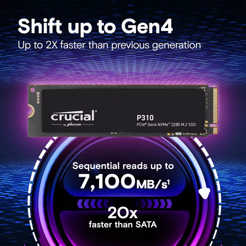 MICRON / CRUCIAL SSD - Crucial P310 - 500GB - Pci-e Gen4 x4 - M.2 2280