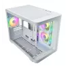 Caja FSP S380-WA Mini Tower mITX, mATX Blanca ARGB