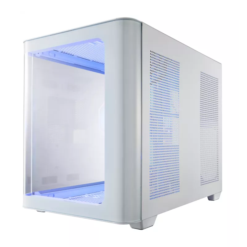 Caja FSP S380-WA Mini Tower mITX, mATX Blanca ARGB