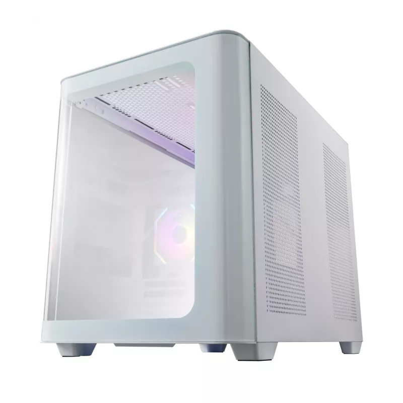 Caja FSP S380-WA Mini Tower mITX, mATX Blanca ARGB