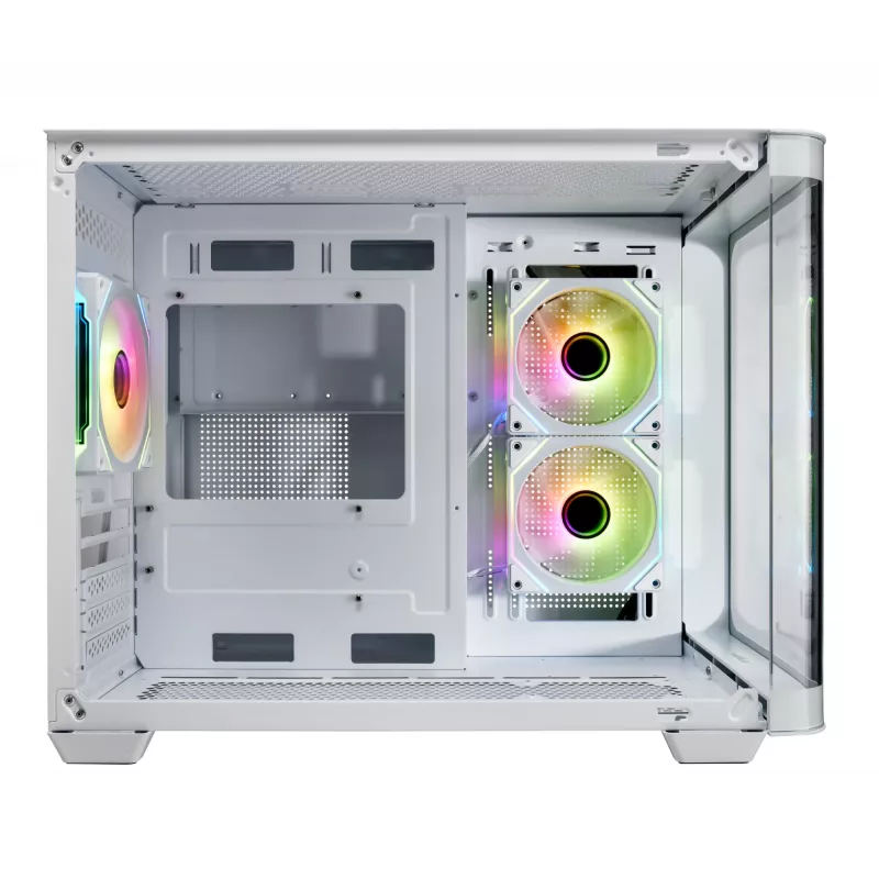 Caja FSP S380-WA Mini Tower mITX, mATX Blanca ARGB