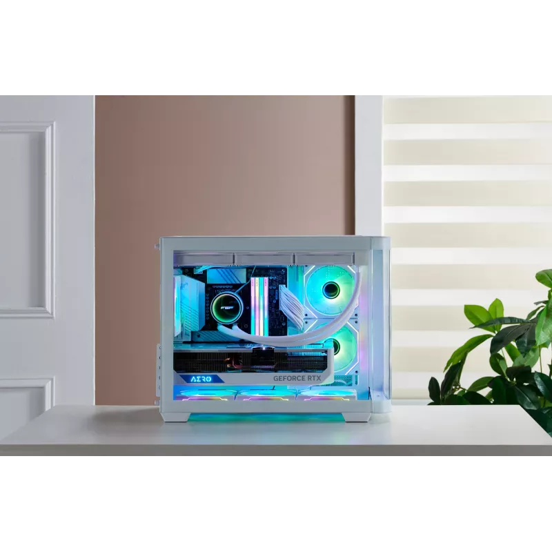 Caja FSP S380-WA Mini Tower mITX, mATX Blanca ARGB