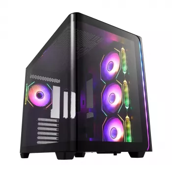 Caja FSP M580-BA Midi Tower mITX, mATX Negra ARGB
