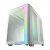 Caja FSP M580-WA Midi Tower mITX, mATX Blanca ARGB, Midi Tower, PC, Blanca, ATX, micro ATX, Mini-ITX, Cristal, SPCC, Gaming