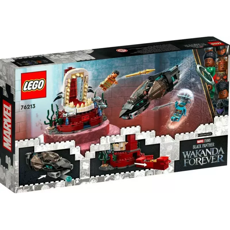 LEGO Super Heroes Marvel 76213 La sala del trono del rey Namor, 355 piezas, 7+