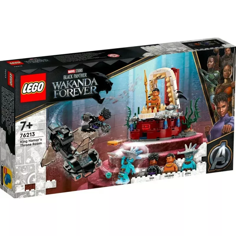 LEGO Super Heroes Marvel 76213 La sala del trono del rey Namor, 355 piezas, 7+