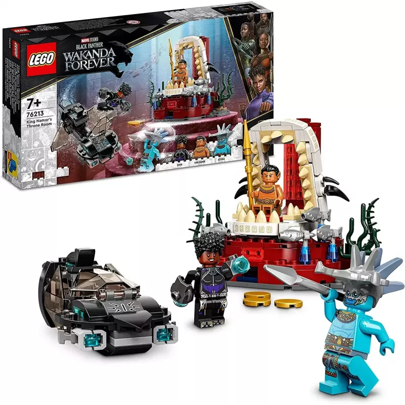LEGO Super Heroes Marvel 76213 La sala del trono del rey Namor, 355 piezas, 7+