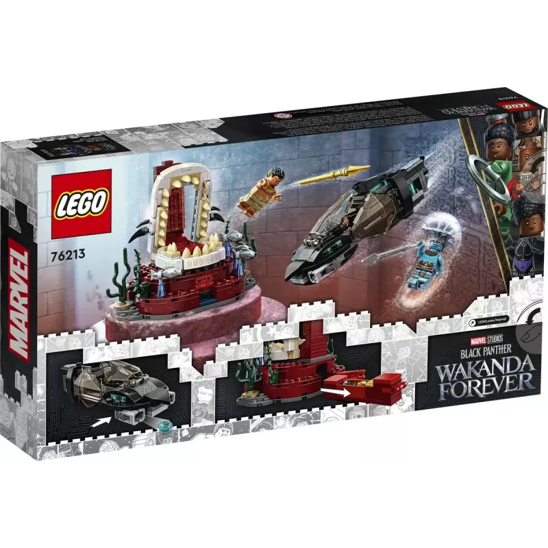 LEGO Super Heroes Marvel 76213 La sala del trono del rey Namor, 355 piezas, 7+
