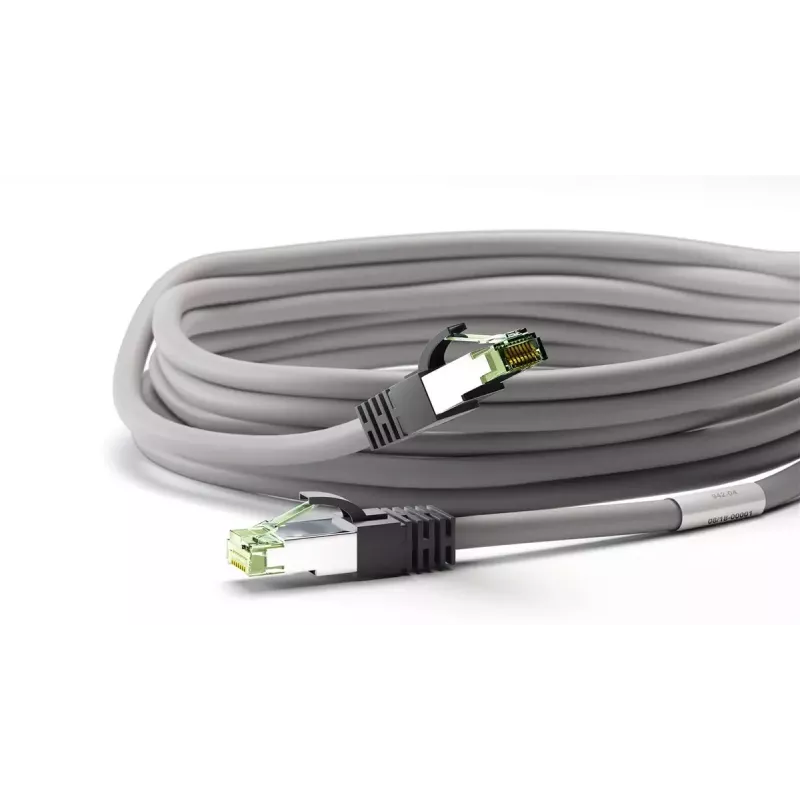 Cable de red Goobay CAT 8.1 cable de conexión RJ-45 Cat8.1 2m gris
