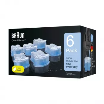 Cartucho de limpieza Braun CCR6 azul 6 uds.