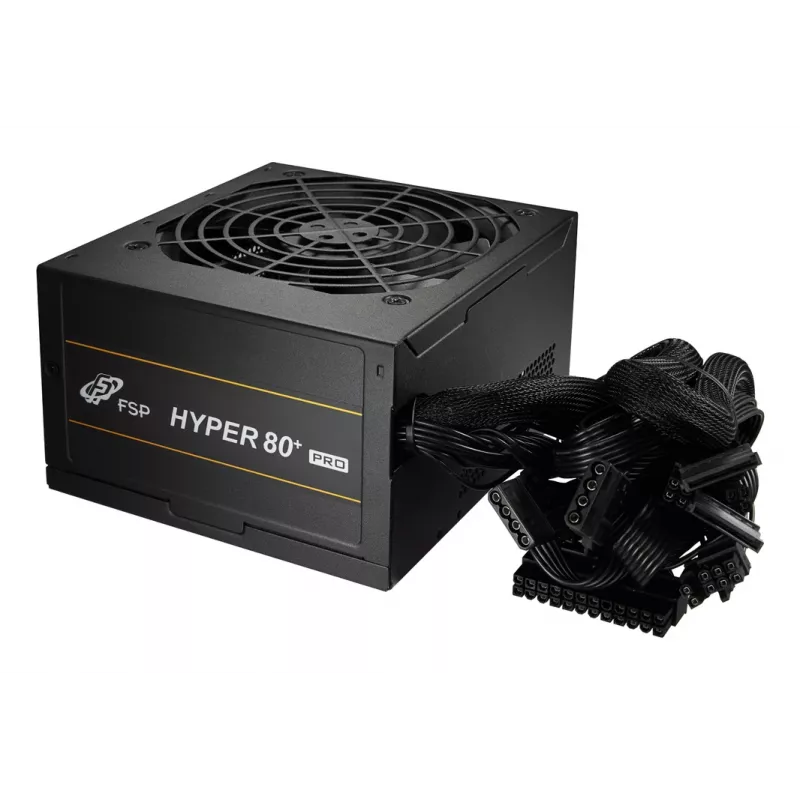 FSP Hyper PRO 550 (H3-550) fuente de alimentación 550 W, 80 PLUS Bronze, ATX, 24 pines, no modular, ventilador de 120 mm, 200-240 V, negra