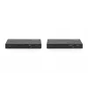 Set extensor KVM HDBaseT DIGITUS. 150m 4K/60Hz. USB 2.0. PoC. IR. Negro