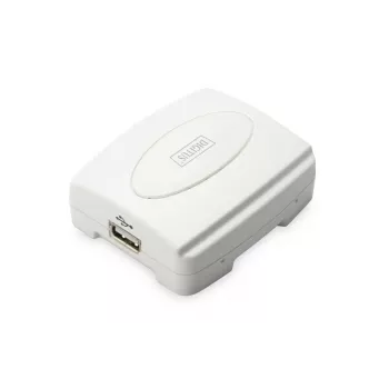 Servidor de impresión USB DIGITUS, 1 puerto 1x RJ45, 1x USB A, USB 2.0 para todos los sistemas operativos habituales