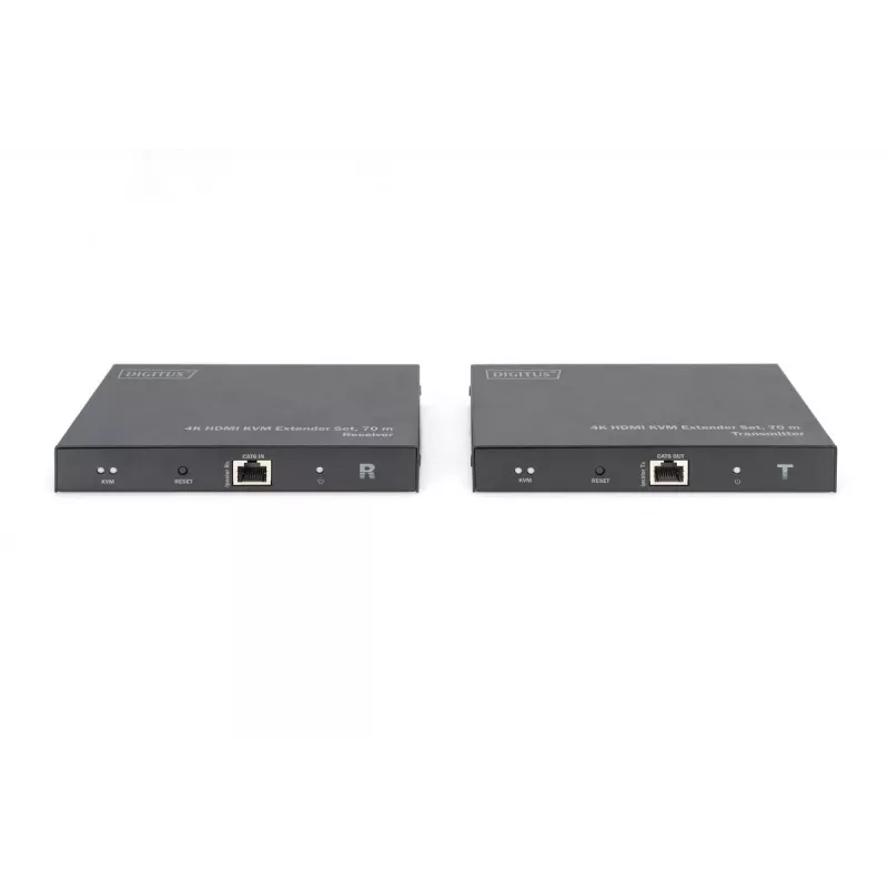 Set extensor KVM HDMI 2.0 DIGITUS – 70 m, USB 1.1, compatibilidad con panel táctil
