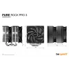 Disipador de CPU be quiet! Pure Rock Pro 3 12 cm plata 1 ud.