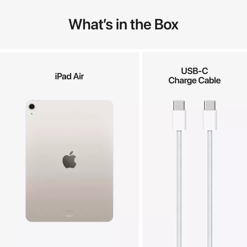 APPLE iPad Air (2025) - M3 - 11 pulgadas - 7.ª Generación - Wi-Fi - 128GB - Starlight