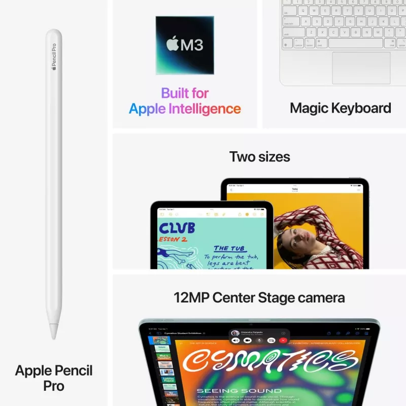 APPLE iPad Air (2025) - M3 - 11 pulgadas - 7.ª Generación - Wi-Fi - 512GB - Gris Espacial