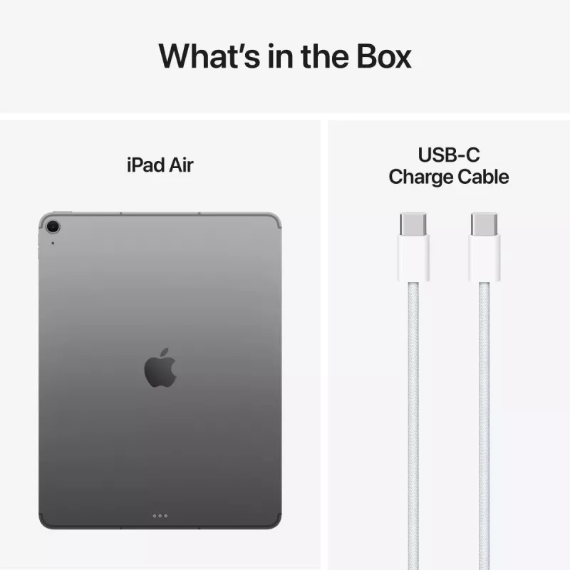 APPLE iPad Air (2025) - M3 - 13 pulgadas - 7.ª Generación - Wi-Fi + Cellular - 256 GB - Gris Espacial