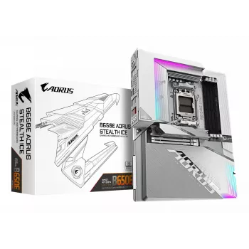 Placa base GIGABYTE B650E AORUS STEALTH ICE, AMD B650E, zócalo AM5, ATX