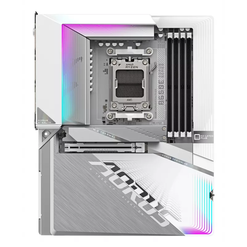 Placa base GIGABYTE B650E AORUS STEALTH ICE, AMD B650E, zócalo AM5, ATX