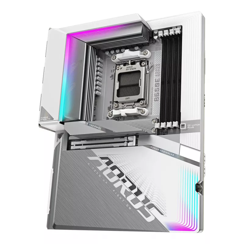 Placa base GIGABYTE B650E AORUS STEALTH ICE, AMD B650E, zócalo AM5, ATX