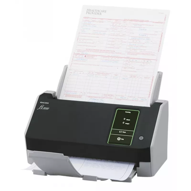 Escáner Ricoh fi-8040 ADF + alimentación manual 600 x 600 DPI A4 Negro, Gris
