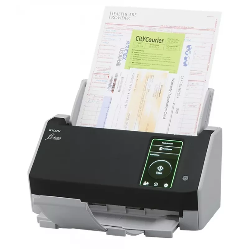 Escáner Ricoh fi-8040 ADF + alimentación manual 600 x 600 DPI A4 Negro, Gris
