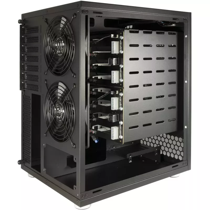 Carcasa para HDD Inter-Tech NAS-8 2,5/3,5 pulgadas Negra