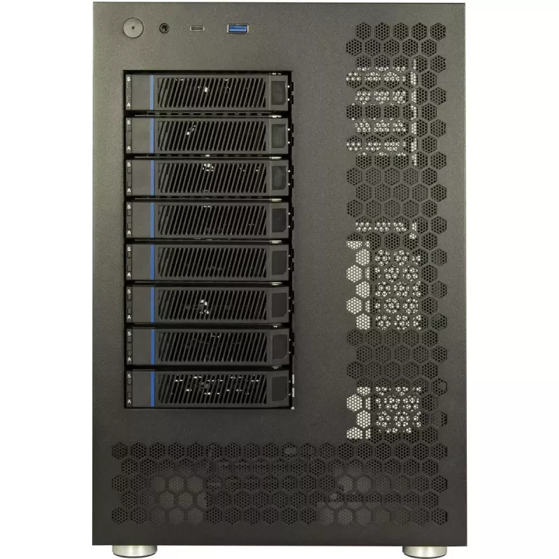 Carcasa para HDD Inter-Tech NAS-8 2,5/3,5 pulgadas Negra