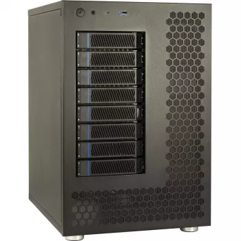 Carcasa para HDD Inter-Tech NAS-8 2,5/3,5 pulgadas Negra