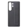 Samsung EF-GS938CBEGWW Standing Grip funda para Galaxy S25 Ultra, silicona, negra