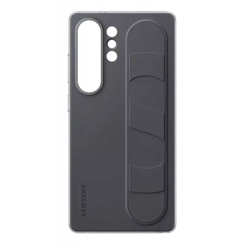 Samsung EF-GS938CBEGWW Standing Grip funda para Galaxy S25 Ultra, silicona, negra