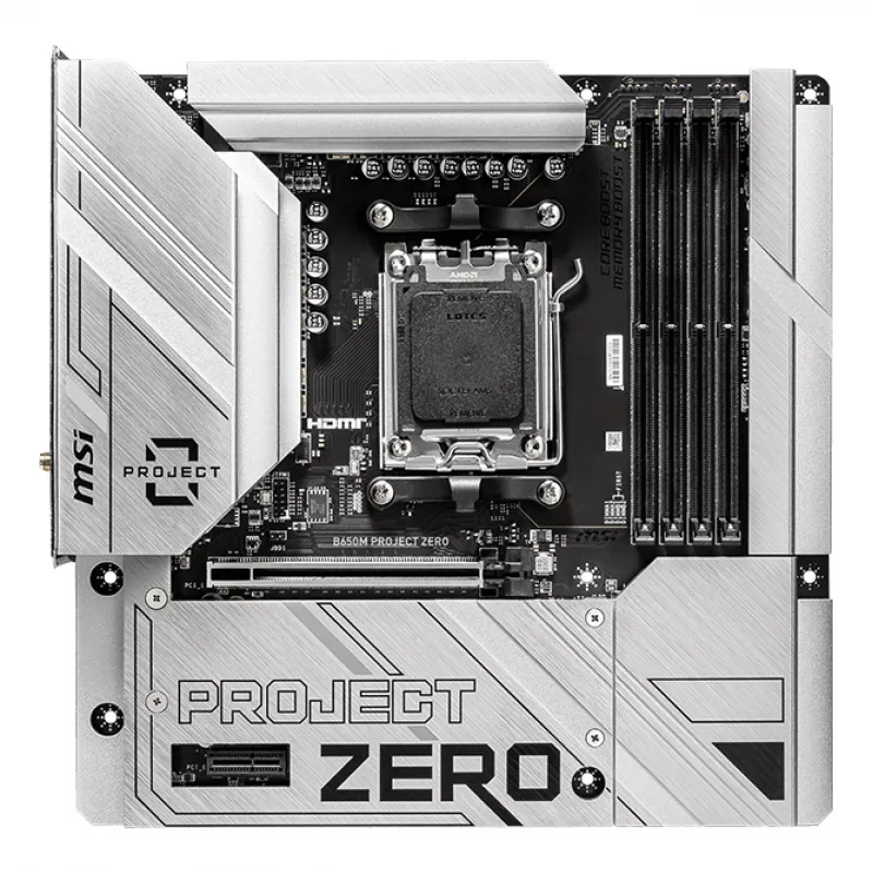 Placa base MSI B650M PROJECT ZERO AMD B650 Socket AM5 micro ATX
