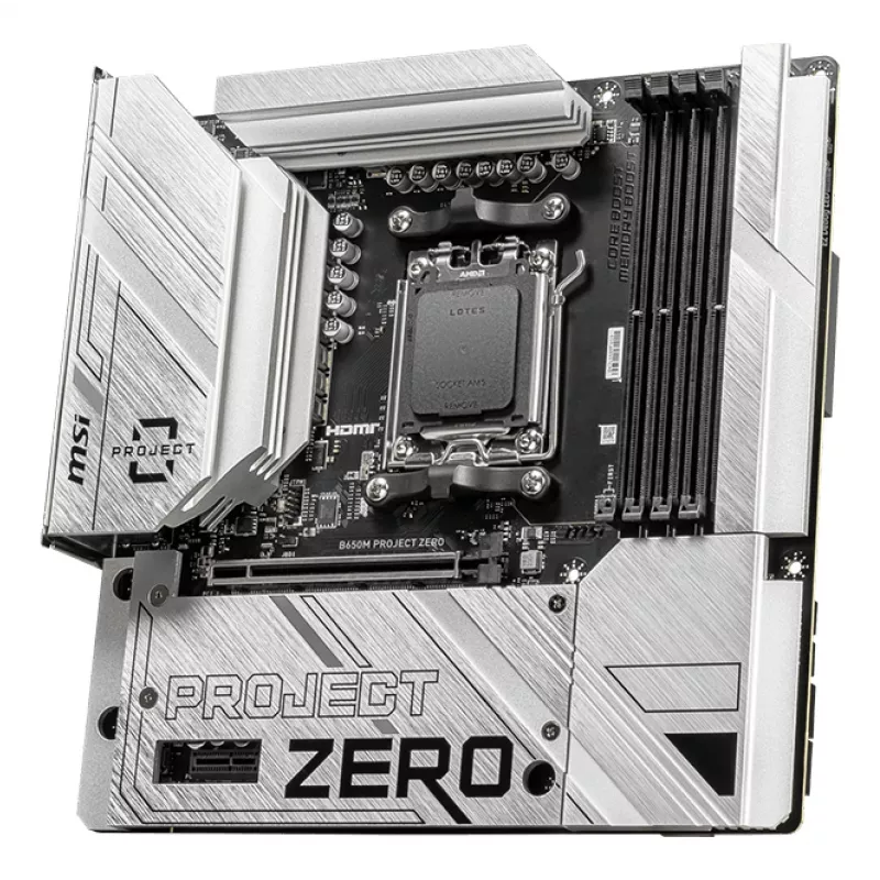 Placa base MSI B650M PROJECT ZERO AMD B650 Socket AM5 micro ATX