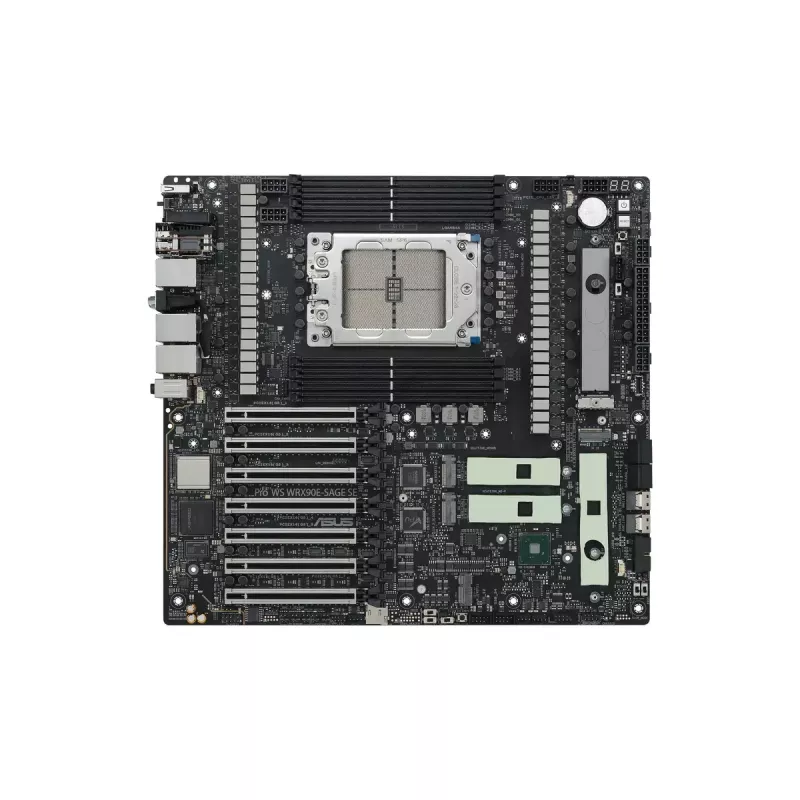 Placa base ASUS PRO WS WRX90E-SAGE SE, chipset AMD WRX90, socket sTR5, EEB, 8x DDR5 DIMM, 7x PCIe x16 GEN5, 4x M.2, 2x USB4 GEN3X2
