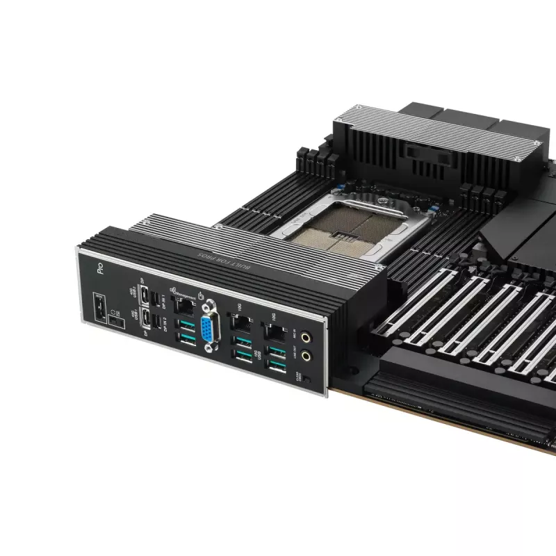Placa base ASUS PRO WS WRX90E-SAGE SE, chipset AMD WRX90, socket sTR5, EEB, 8x DDR5 DIMM, 7x PCIe x16 GEN5, 4x M.2, 2x USB4 GEN3X2