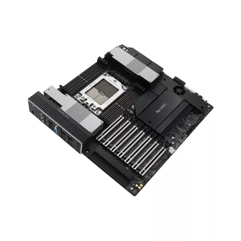 Placa base ASUS PRO WS WRX90E-SAGE SE, chipset AMD WRX90, socket sTR5, EEB, 8x DDR5 DIMM, 7x PCIe x16 GEN5, 4x M.2, 2x USB4 GEN3X2