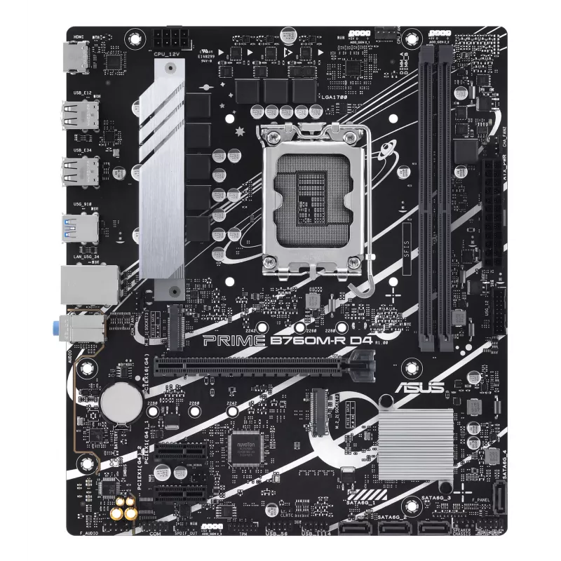 Placa base ASUS PRIME B760M-R D4 Intel B760 LGA 1700 micro ATX