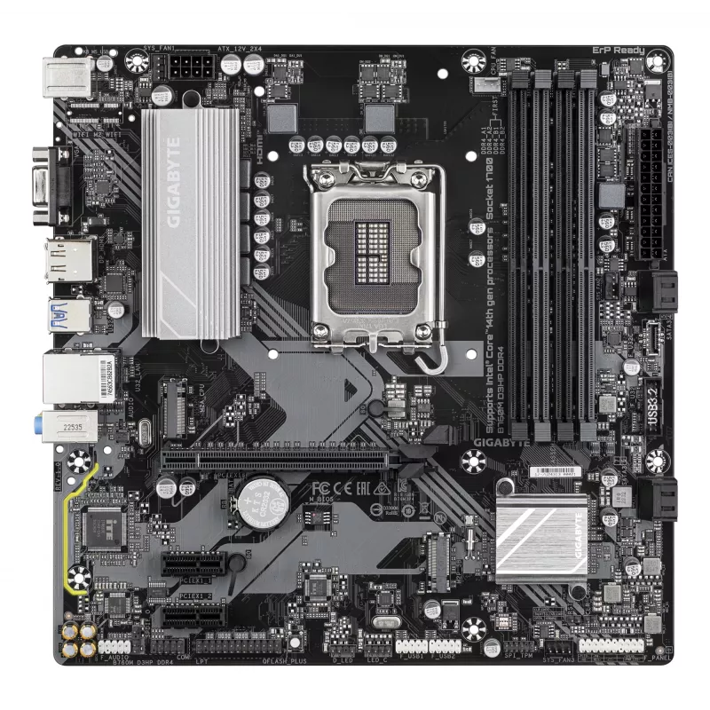Placa base GIGABYTE B760M D3HP DDR4, Intel LGA 1700, Micro ATX