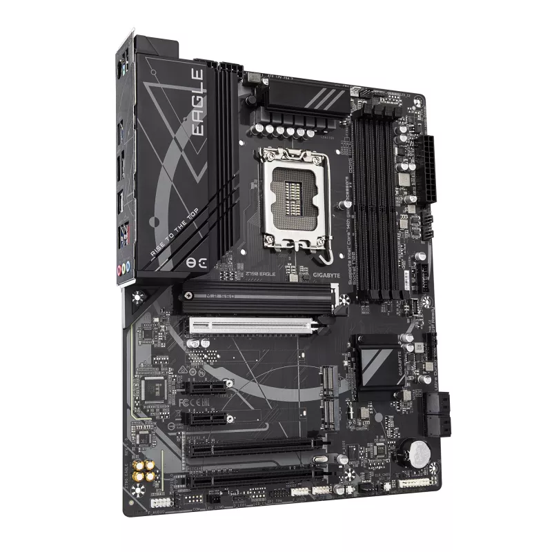Placa base GIGABYTE Z790 EAGLE – Compatible con CPUs Intel Core de 14.ª generación, VRM de 12+1+1 fases, hasta 7600 MHz DDR5 (OC), 3x PCIe 4.0 M.2, LAN 2,5 GbE, USB 3.2 Gen 2