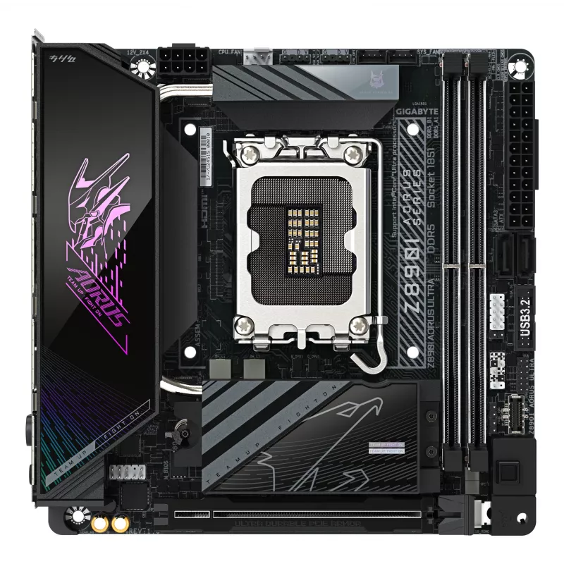 Placa base GIGABYTE Z890I AORUS ULTRA, chipset Intel, LGA 1851, Mini ITX